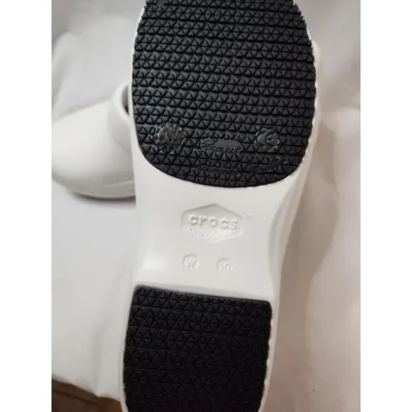 Crocs Neria Pro II Slip-Resistant Work Clogs Women’s 10 White NWT - Picture 9 of 9